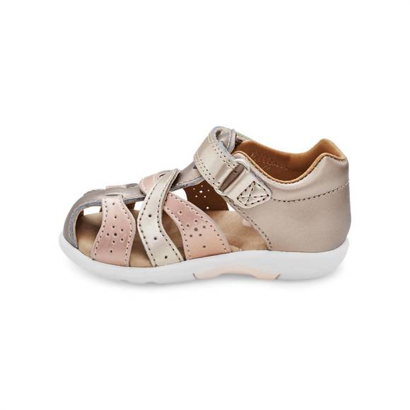 NEW STRIDE RITE little kids xena sandal in champagne - Picture 3 of 6